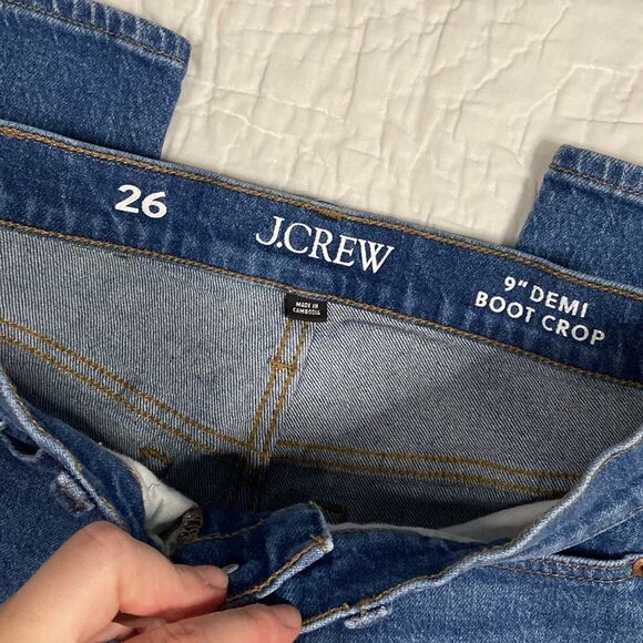 J. Crew 9”Demi Boot Crop Jean size 26 - Picture 2 of 8